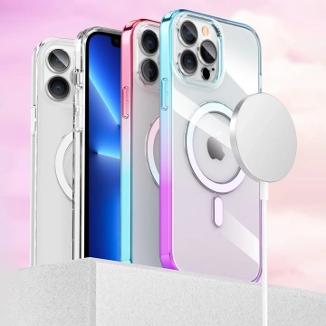 Магнітний чохол Kingxbar PQY Gradient Series для iPhone 13 Pro Max Housing Clear Cover (сумісний з MagSafe)