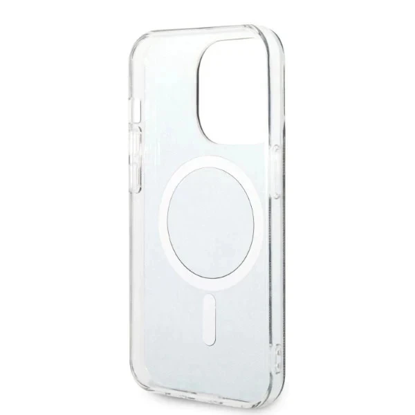 Zestaw Guess GUBPP14XH4EACSK Case+ Charger iPhone 14 Pro Max 6,7" czarny/black hard case 4G Print MagSafe