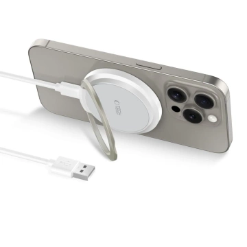 Nabíjačka MagSafe Tech-Protect QI15W-A33 biela 15W stojan