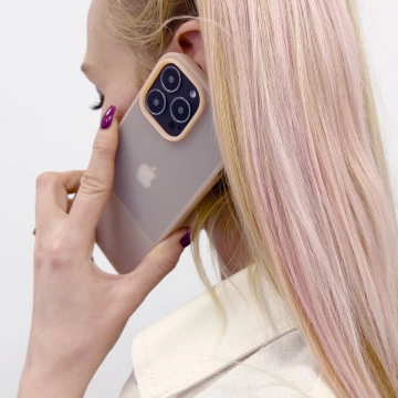 Silikonový kryt Kingxbar Plain Series pro iPhone 13 Pro růžový