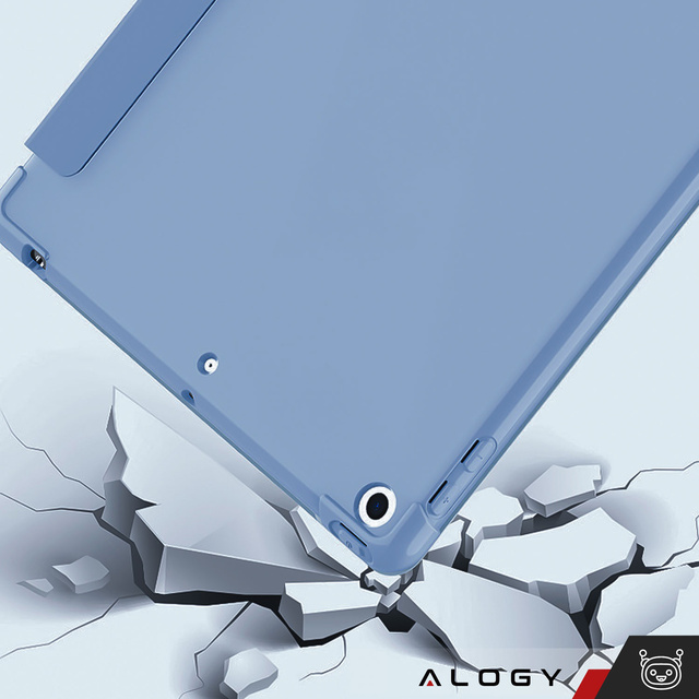 Pouzdro pro Apple iPad 10.2 9 Gen 8/7 2021/2020/2019 Smart Pencil Case Alogy TPU Kryt na tablet modrý