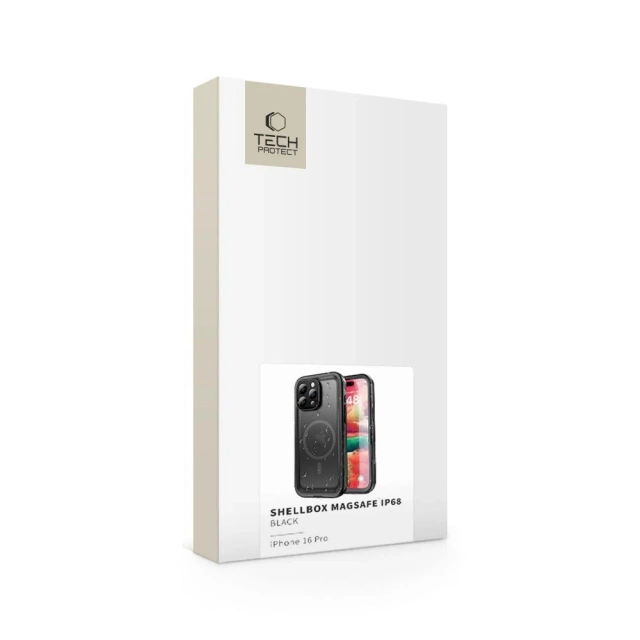 Etui ShellBox MagSafe IP68 pre Apple iPhone 16 Pro Black