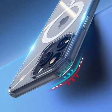 Puzdro DUX DUCIS Clin Mag - priehľadné puzdro kompatibilné s MagSafe pre iPhone 15 Pro Max