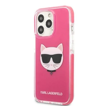 Etui Karl Lagerfeld KLHCP13XTPECPI pro iPhone 13 Pro Max 6,7" pevné pouzdro Choupette Head