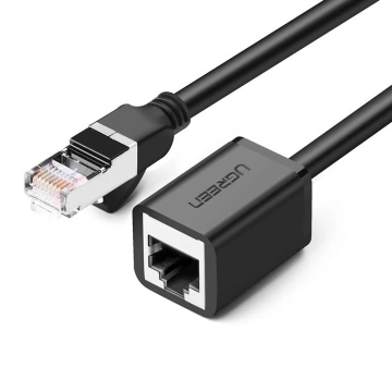 UGREEN Ethernet-Verlängerungskabel RJ45 Cat 6 FTP 1000 Mbit/s 2 m schwarz (NW112 11281)