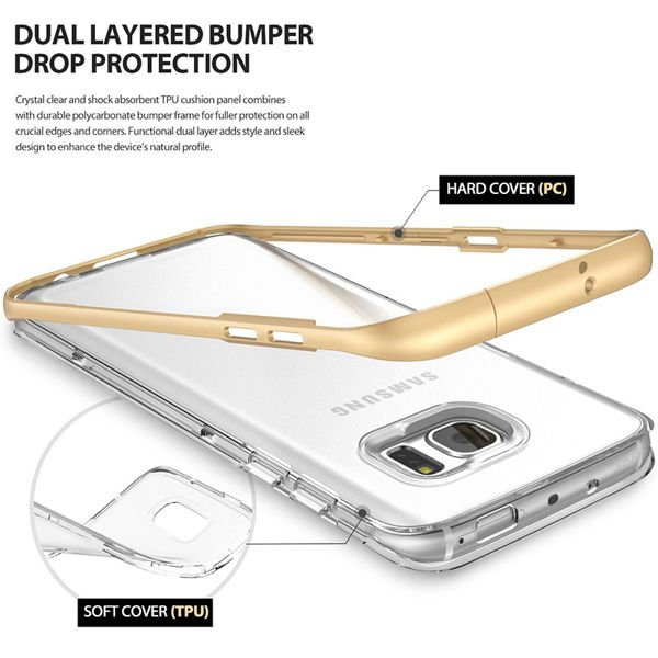 Pouzdro Fusion Frame pro Samsung Galaxy S7 Edge SF, černé