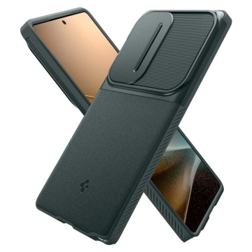 Puzdro Spigen Optic Armor pre Samsung Galaxy S25 Ultra, zelené, priepasť