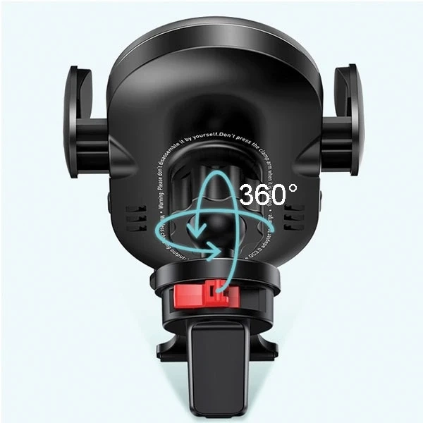 Uchwyt samochodowy do telefonu indukcyjny USAMS US-CD132 15W Automatic do kratki went. CD132ZJ01 czarny/black