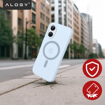 Kryt pre Apple iPhone 16 Pro Max Alogy MagSafe Hybrid Matte Case Matný kryt s ochranou šošovky čierny