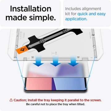 Tvrzené sklo Spigen Glas.tR "EZ Fit" pro Apple iPad Pro 13 7 / 2024 čiré