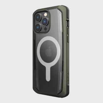 Чохол Raptic Secure Case для iPhone 14 Pro з броньованим покриттям MagSafe зеленого кольору