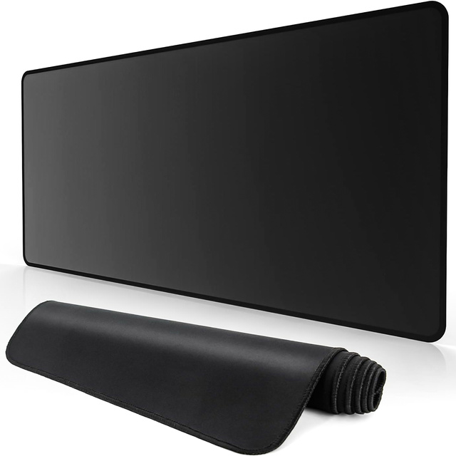 Desk pad for mouse and keyboard Anti-slip protective mat XL 80x40 cm Alogy Black