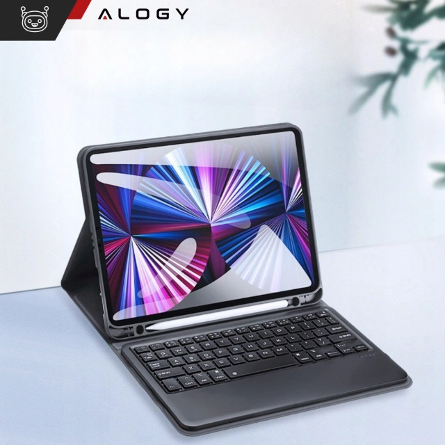 Захисний чохол-клавіатура Alogy Keyboard case з місцем для бездротової клавіатури стилуса для Apple iPad Air 13" чорний