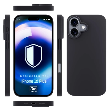 Etui do iPhone 16 Plus 3mk Hardy Silicone MagCase MagSafe Graphite