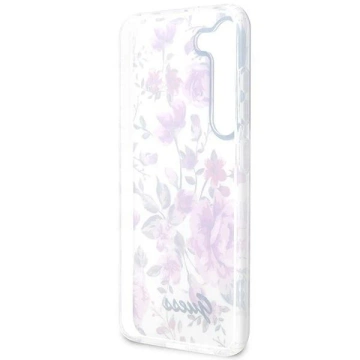 Etui Guess GUHCS23SHCFWST do Samsung Galaxy S23 S911 biały/white hardcase Flower Collection
