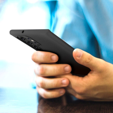 Odolné 3mk matné puzdro pre Samsung Galaxy S22 Ultra Black