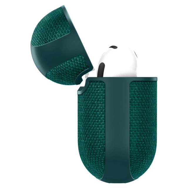 Чохол для Apple AirPods 4 Spigen Urban Fit Midnight Green Carabiner