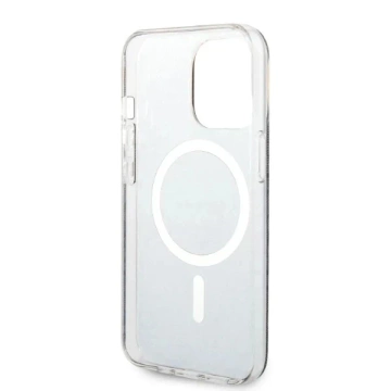 Zestaw Guess GUBPP14XHMEACSK Case Charger iPhone 14 Pro Max 6,7" černé/černé pevné pouzdro MagSafe Marble