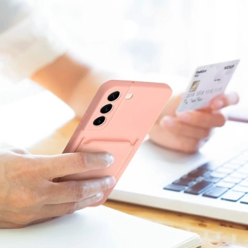 CARD CASE pouzdro pro Samsung Galaxy A25 5G růžové