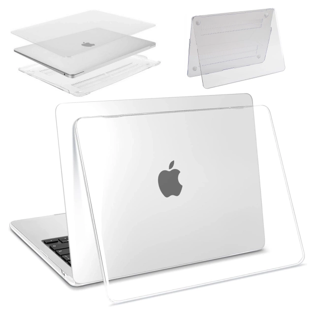 Жорсткий чохол Etui Alogy для Apple Macbook Air 13 2022 M2 A2681 13,6" Przezroczyste