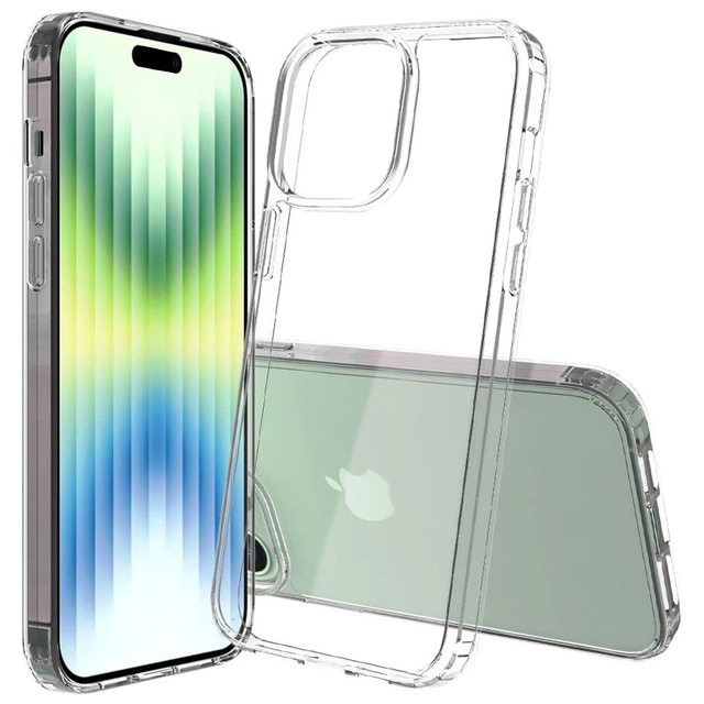 Handyhülle Schutzhülle Alogy Hybrid Case für Apple iPhone 14 Pro Max Transparent