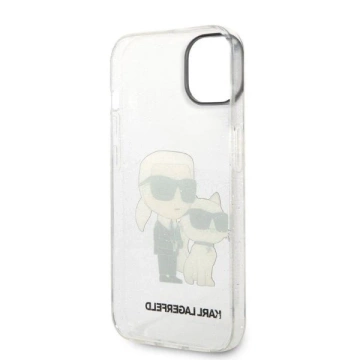 Etui Karl Lagerfeld KLHCP14MHNKCTGT do iPhone 14 Plus 6,7" hardcase Gliter Karl&Choupette
