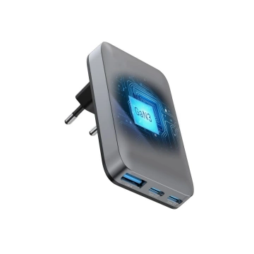 Forcell GaN III 65W 2xUSB-C USB-A PD QC SFC wall charger