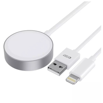 Ładowarka indukcyjna Kabel 150cm UltraBoost 2w1 Magnetic & Lightning do Apple Watch iPhone iPad White