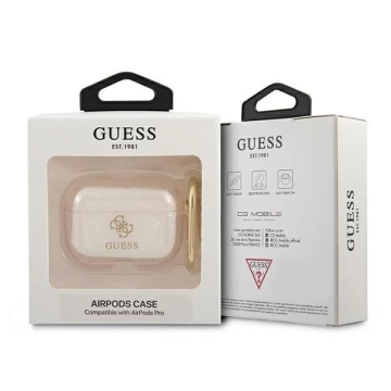 Guess GUAPUCG4GD kryt AirPods Pro zlatý/zlatý Glitter Collection