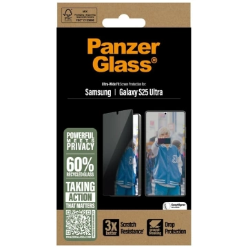 Загартоване скло для Samsung Galaxy S25 Ultra PanzerGlass Ultra-Wide Fit Privacy