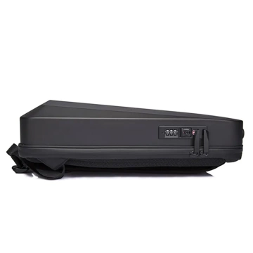 Bange Diebstahlsicherer, wasserdichter Rucksack für 15,6"-Laptops, ideal für Stadtreisen, 46 x 31 x 8 cm, für Arbeit und Flugreisen, für Damen und Herren, mit USB-Anschluss und Zahlenschloss, Schwarz