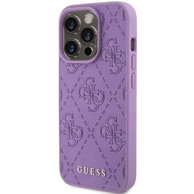 Чохол Original GUESS Hardcase GUHCP15XP4EPMU для iPhone 15 PRO MAX (Quilted 4G Classic / світло-фіолетовий)