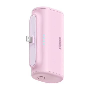 Компактний портативний портативний зарядний пристрій Baseus 5000 мАг 20 Вт Lightning USB-C рожевого кольору