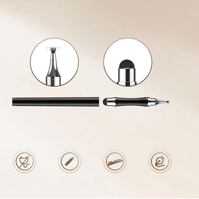 Alogy 2-in-1 stylus capacitive touch for tablet phone screen Black