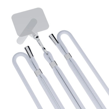 Univerzální šňůrka na chytrý telefon 3mk EasyClip Grey (stříbrná)