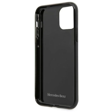 Mercedes MEHCN61ESPBK ochranné pouzdro pro Apple iPhone 11 / Xr 6.1" černo/černé pevné pouzdro Silver Stars Pattern