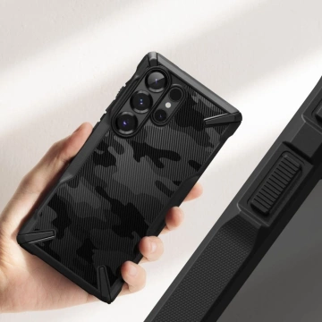Etui für Samsung Galaxy S25 Ultra Ringke Fusion X Camo Schwarz