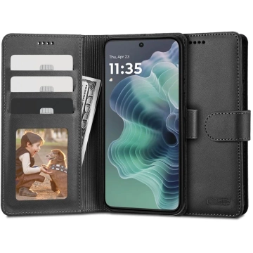 Etui Portfelowe do Motorola Moto G35 5G Tech-Protect Wallet Czarny