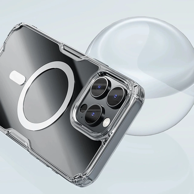 Чохол для iPhone 16 Nillkin Nature Pro MagSafe прозорий