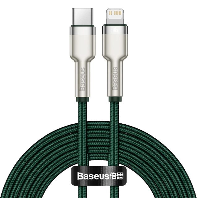 Kabel Baseus USB-C na Lightning 2m (zelený)