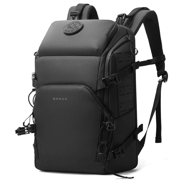 Bange Waterproof Backpack for Laptop 15.6" City Travel 45x30x16 cm for Work Airplane Men's Women's with USB Port Black