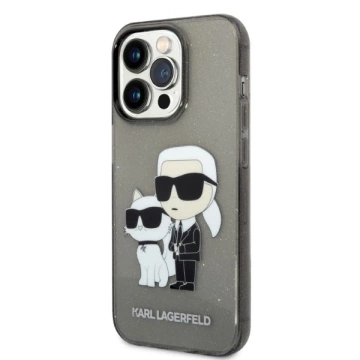 Etui Karl Lagerfeld KLHCP14LHNKCTGK na iPhone 14 Pro 6,1" pevné puzdro Gliter Karl