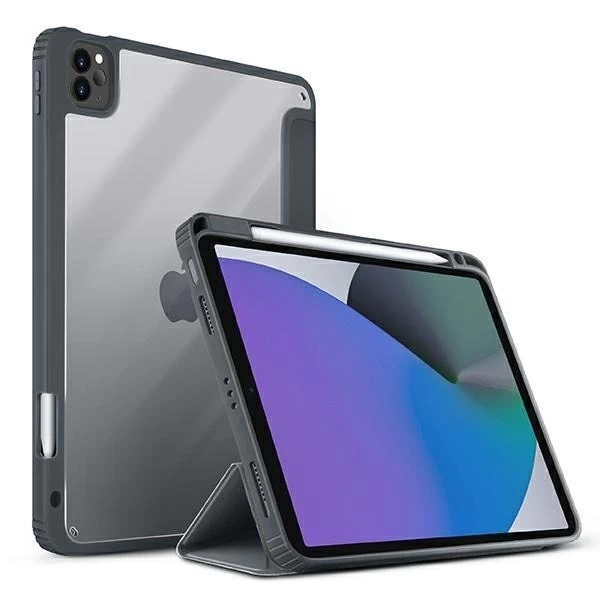 UNIQ etui Moven iPad Pro 11" (2021/2020) Antimikrobiální szary/uhlově šedá