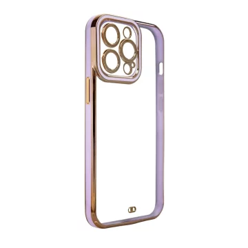 Módní pouzdro Pouzdro pro Samsung Galaxy A13 5G Gold Frame Gel Cover fialové