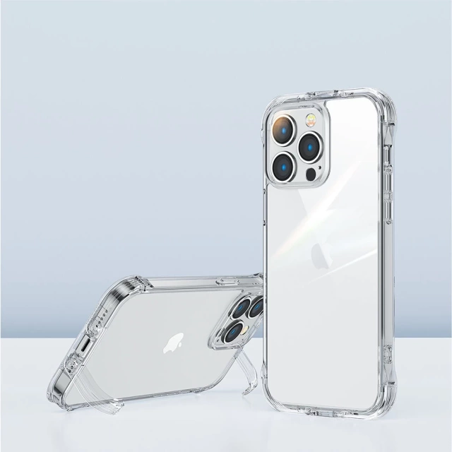Чохол Joyroom Defender Series для iPhone 14 Pro Armored Hook Cover Stand Clear (JR-14H2)
