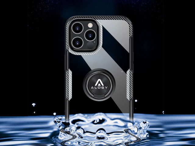 Etui Alogy Ring Holder Armor для Apple iPhone 12/ 12 Pro czarne