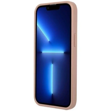 Guess GUHCP14LPSATLP Hülle für Apple iPhone 14 Pro 6.1" pink/pink Hardcase SaffianoTriangle Logo
