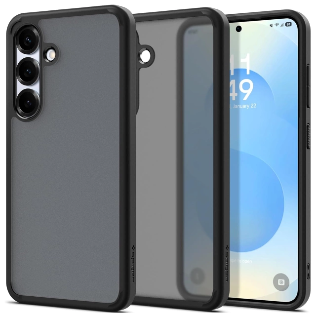 Чохол для Samsung Galaxy S25 Spigen Ultra Hybrid, морозно-чорний