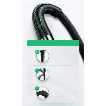 Joyroom kábel przewód USB Typ C - Lightning Power Delivery 20W 2,4A 1,2m čierny (S-1224K2 Red)