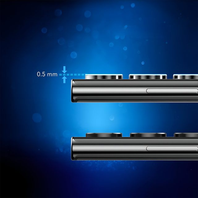 Kryt objektívu pre Samsung Galaxy S22 Ultra 5G - 3mk Lens Protection Pro Black